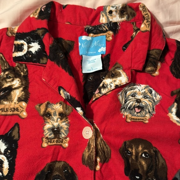 Nick & Nora Other - Ladies Dog Print Flannel Pajamas